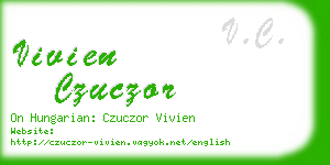 vivien czuczor business card